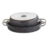 Maqluba Deep Pot with Oven Tray - Black Color