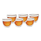 Double Wall Glass cup set