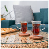 Mooloom 2Pcs Bsg Dw Tea Cup Set 200Ml -Clear