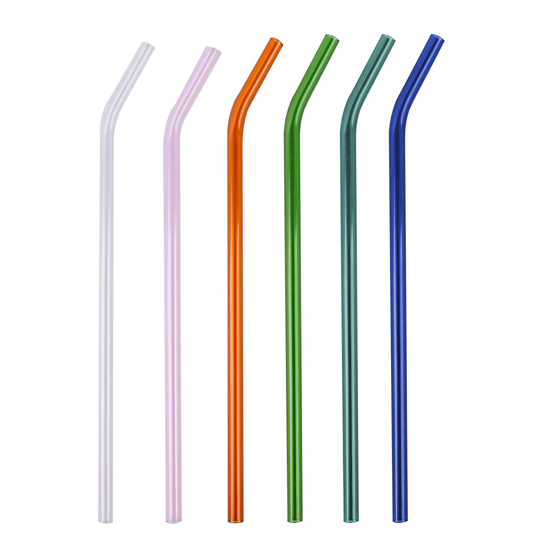 Double wall glass straws