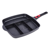 Bh Die-Cast 4In1 Fry Pan With Handle & Lid 32X32X4.4Cm -Black