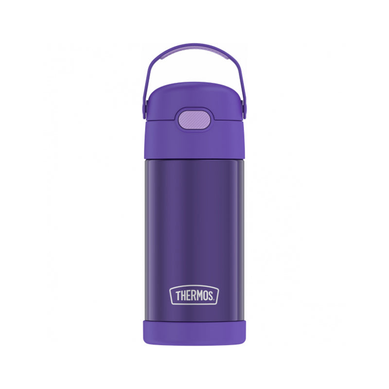 Thermos Stainless Steel Vacuum Insulated Hydration Bottle With Straw 355Ml - Purple