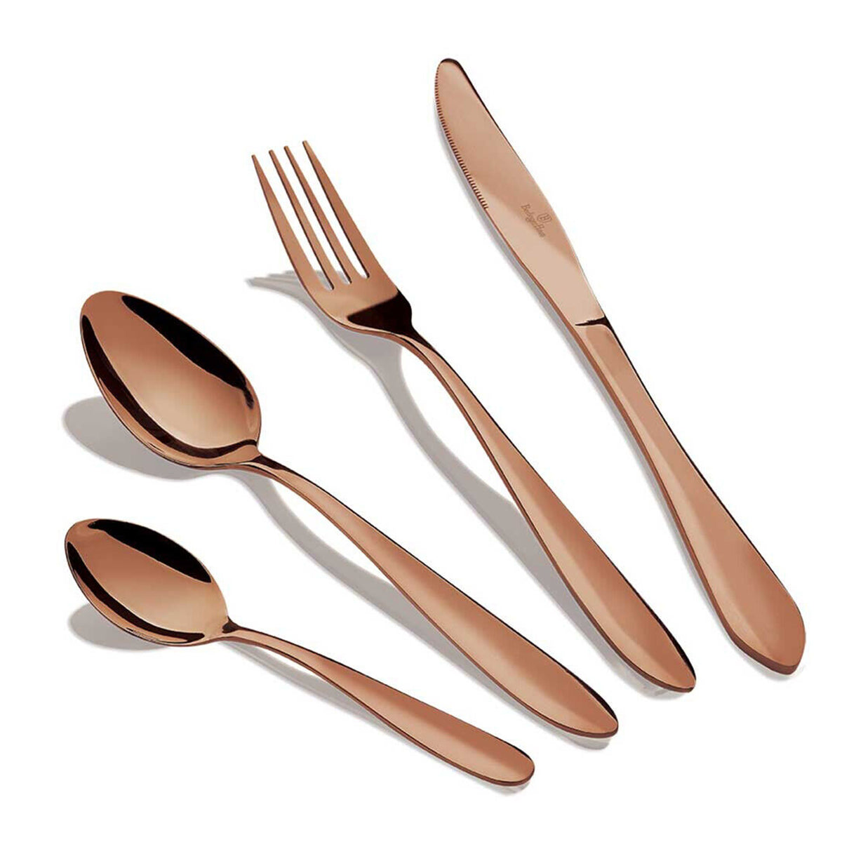 Stainless Steel Cutlery Set 24 Pcs Mirror Rose gold