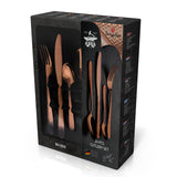 Stainless Steel Cutlery Set 24 Pcs Mirror Rose gold