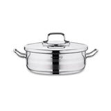 Saflon Stainless Steel Premium Pot Size 32 Cm - Silver