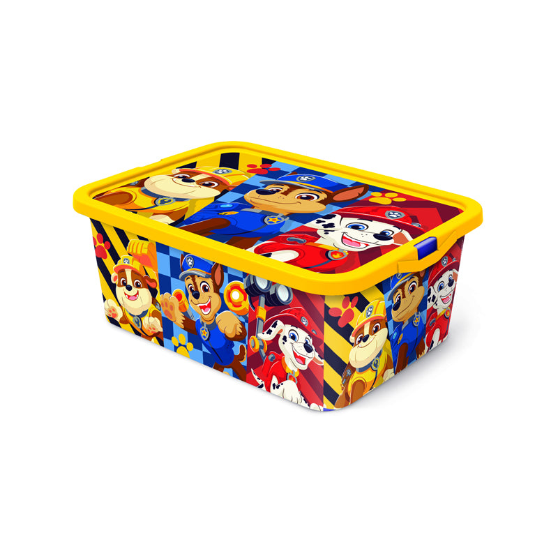 Stor Paw Patrol Boy Click Storage Box 13 Ltr-Multicolour