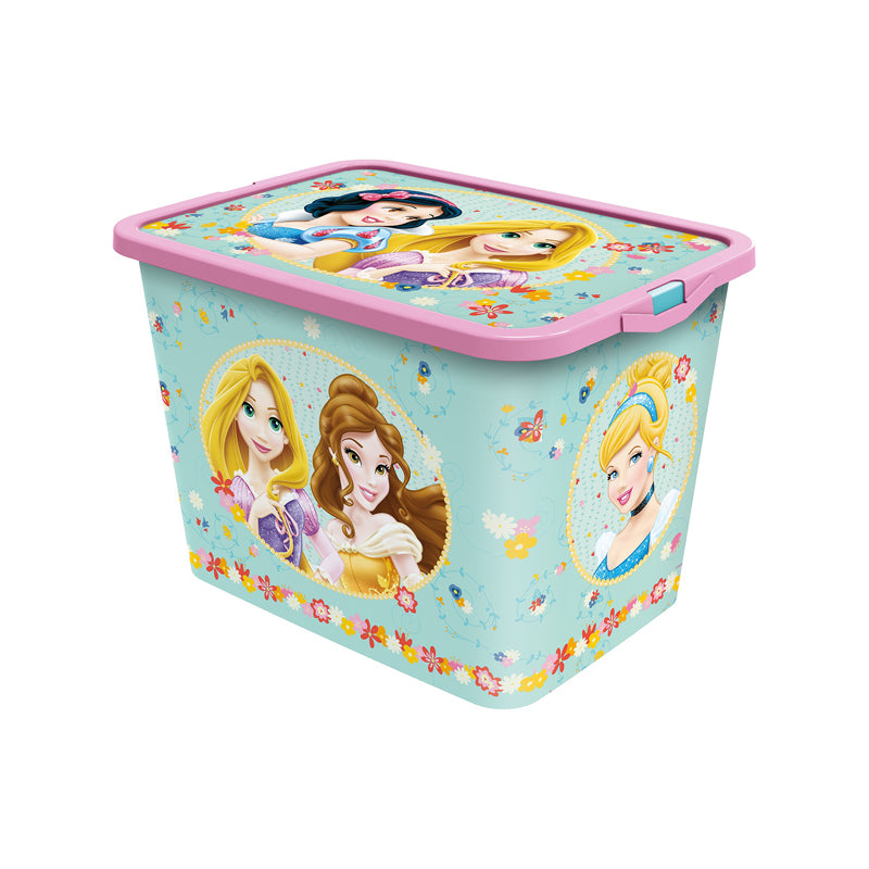 Stor Princess Click Storage Box 23 Ltr-Multicolour