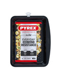 Pyrex Rectangular Tray 34 Cm (34 X 24 X 4 Cm) 3 Liters-Black