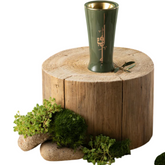 Incense Burner - Olive + Gold