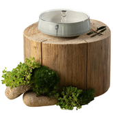 Medium Date Bowl - Grey + Silver