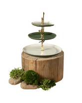 3 Layer Stand 27x18.7 cm - Olive + Gold