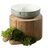 Porcelain Salad Bowl - Grey+Silve