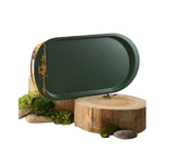 Iron Serving Tray 53x31 cm - Olive + Gold