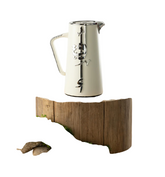 One Vacuum Flask For Tea And Coffee - Pearl White + Silver