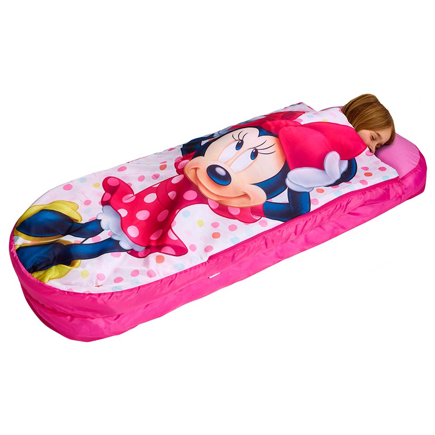 2 in 1 Minnie mouse sleeping bag & inflatable air bed