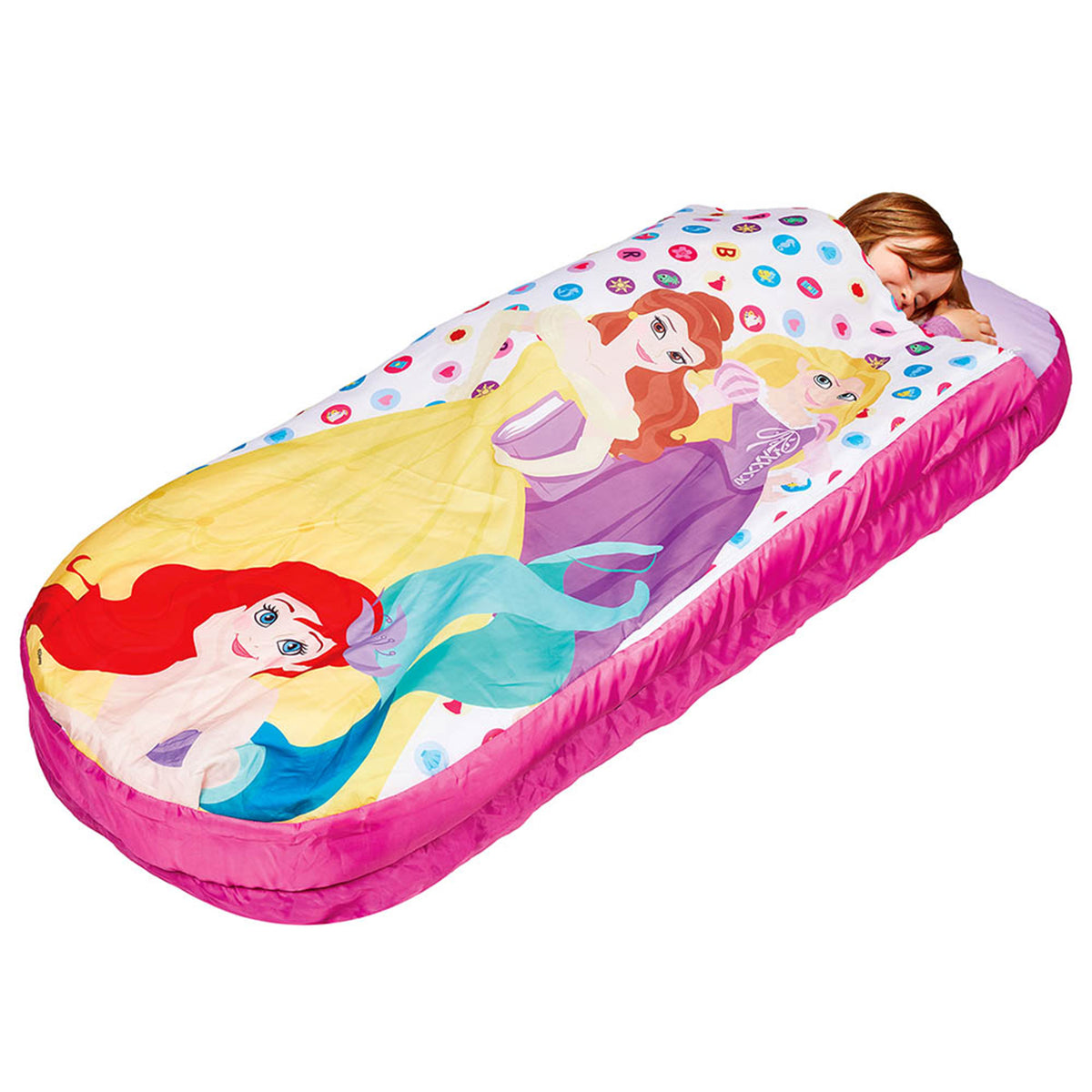 2 in 1 Princess sleeping bag & inflatable air bed