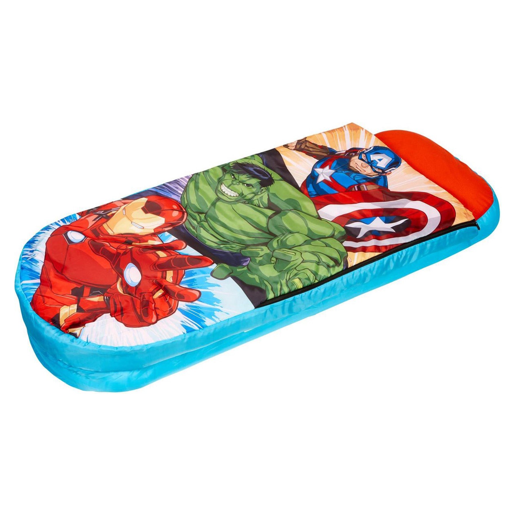 2 in 1 avenger sleeping bag & inflatable air bed