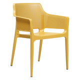 كرسي بذراعين 575x585x797 ملم - أصفر