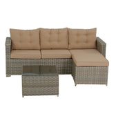 4pcs Patio Furniture Set with Table