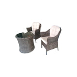 3Pc Nova X Tea Set With Cushion - Gray