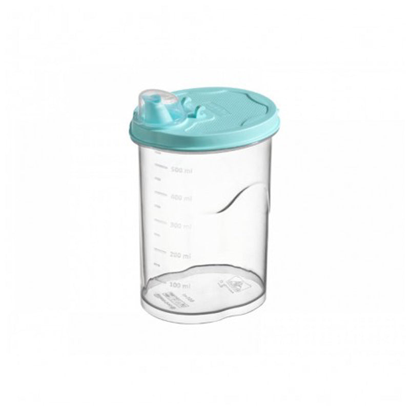 Follow Me Plastic Oil Bottle 600Ml-Royal-Clear-Blue