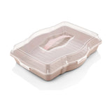 Follow Me Plastic Cake Saver Box 47.5X3.6X10.5Cm-Trio-Clear