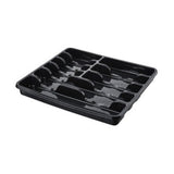 Plastic Cutlery Tray Ultra 42.5X39X5Cm - Black