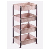 4 Tier Plastic Storage Shelf Lace-Purple