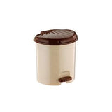 Plastic Pedal Dustbin 5Ltr - Beige