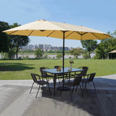 مظلة خارجية 3 رؤوس - بيج