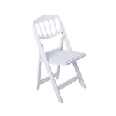 Padded Folding chair - White