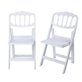 Padded Folding chair - White