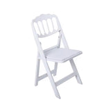 Padded Folding chair - White