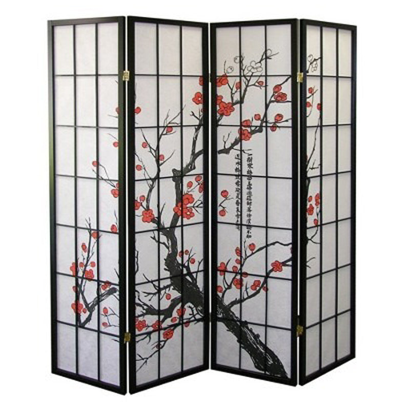 Folding Privacy Screen - Room Divider 170X40Cm - White