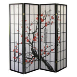 Folding Privacy Screen - Room Divider 170X40Cm - White