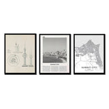 3pc frame set - Kuwait minimalist design