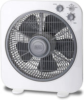Box Desk Fan 3 Speeds 12 Inch , FB1220-B5 - White