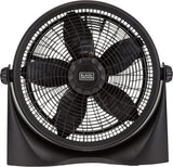 Box Desk Fan 3 Speeds 16 Inch , FB1620-B5 - Black