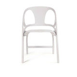 كرسي بلاستيك قابل للطي - أبيض