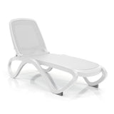 Plastic Beach Lounge Chair Mesh - White