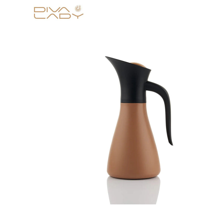 Diva Lady Ghazala 600Ml Water Bottle - Black - Beige