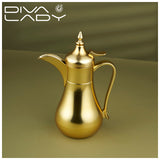 Diva Lady Regal 700Ml Water Bottle - Gold