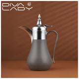 Diva Lady Regal 700Ml Water Bottle - Silver - Gray