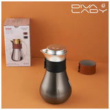 Diva Lady Gray Silver Water Bottle Without Handle, 350 Ml - Silver - Gray