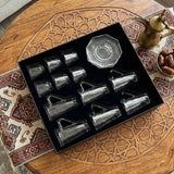 Diva Lady Tea &Coffee Set 18 Pcs-Clear