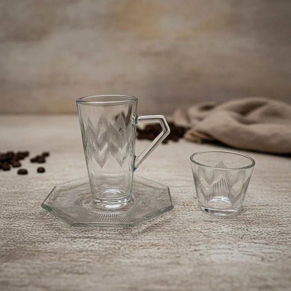Diva Lady Tea &Coffee Set 18 Pcs-Grey