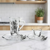 Diva Lady Tea &Coffee Set 18 Pcs-Black