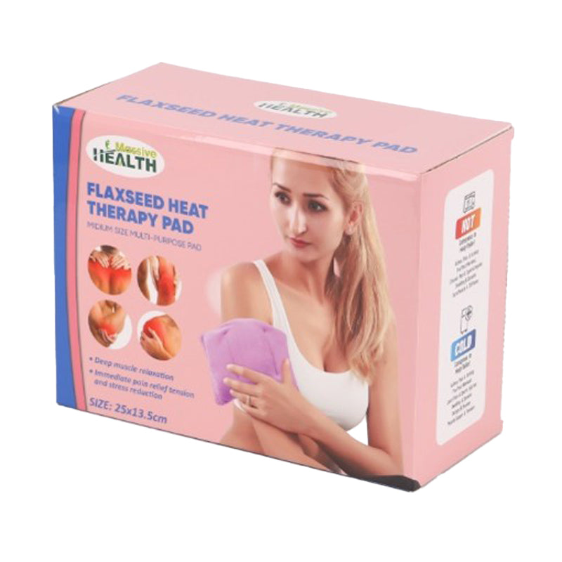 Massive Health Flaxseed Heat Therapy Pad 25X13.5Cm-Pink
