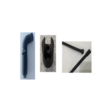 Toilet Shataff Set 120Cm Flow Adjustable - Black