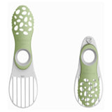 5-In-1 Folding Avocado Slicer – 18.3 × 5.7 Cm – 22 G - Green - White
